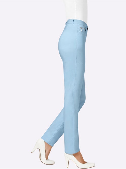 Pantalon extensible avec poches et ceinture intégrée - Taille courte - Witt - Kiabi