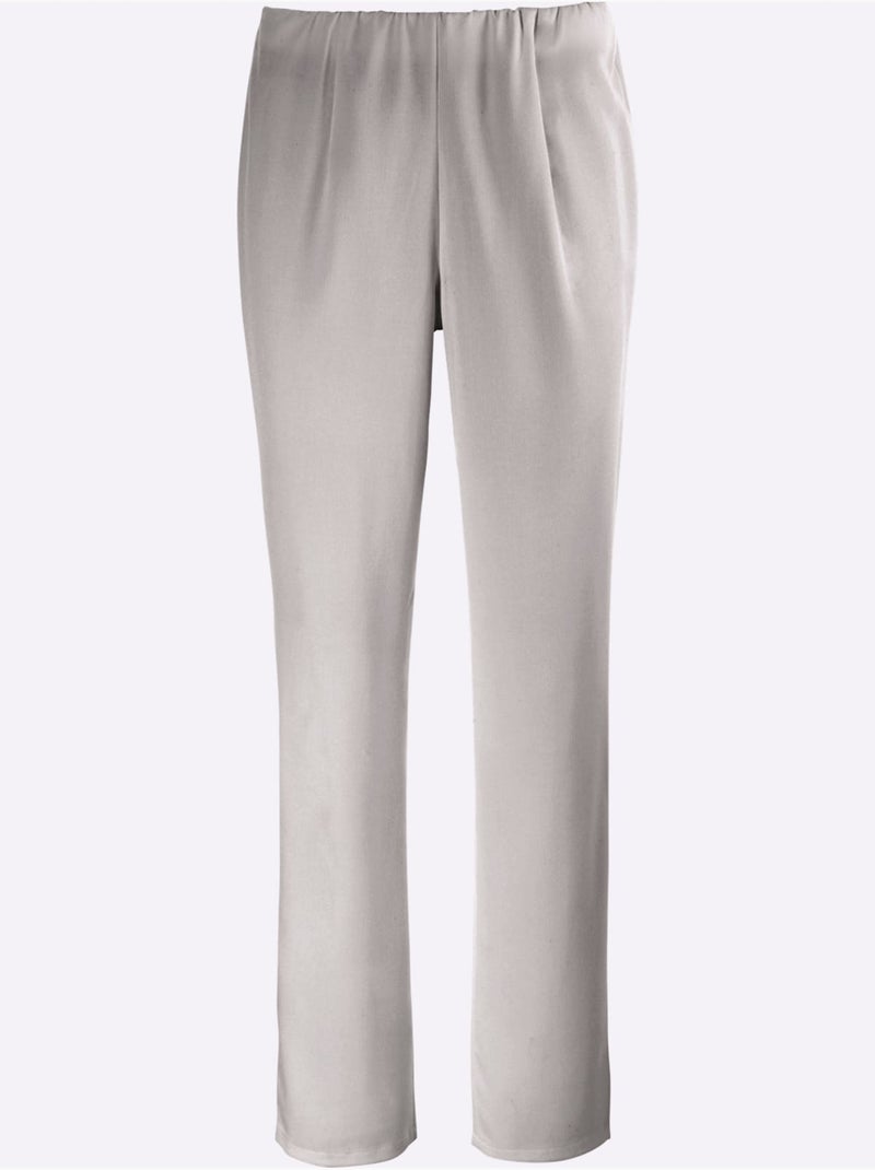 Pantalon Extensible Ceinture élastique Intégrée - Taille Standard - Witt Gris - Kiabi