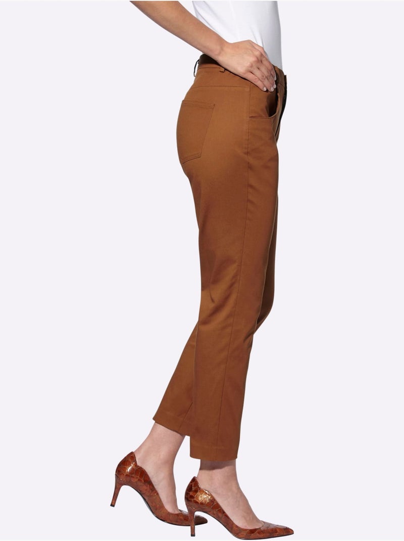 Pantalon Extensible Ceinture élastique Latérale - Taille Standard - helline Ambre - Kiabi