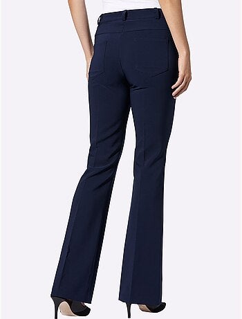 Pantalon extensible coupe bootcut tendance - taille standard - helline