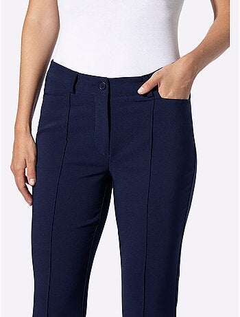 Pantalon extensible coupe bootcut tendance - taille standard - helline