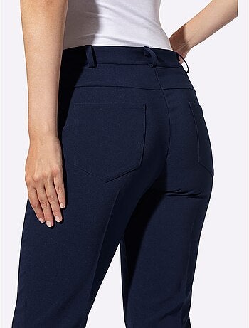 Pantalon extensible coupe bootcut tendance - taille standard - helline