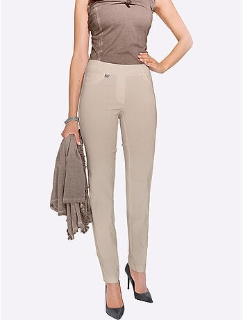 Pantalon Extensible Qualité Tissée - Taille Courte - Helline