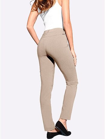 Pantalon Extensible Qualité Tissée - Taille Courte - Helline