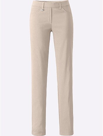 Pantalon Extensible Qualité Tissée - Taille Courte - Helline