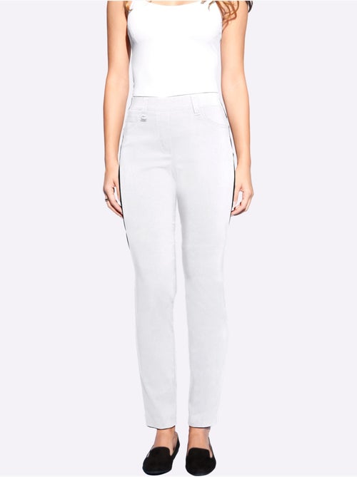 Pantalon Extensible Qualité Tissée - Taille Courte - Helline - Kiabi