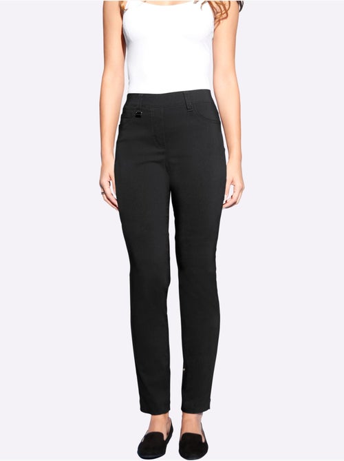 Pantalon Extensible Qualité Tissée - Taille Courte - Helline - Kiabi