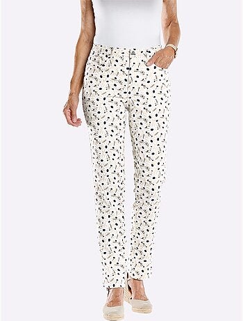 Pantalon Extensible Qualité Twill - Taille Courte - Moda Vilona