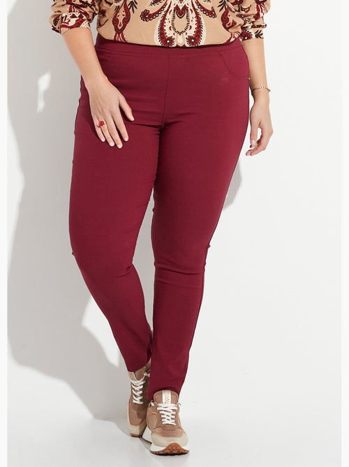 Pantalon extensible taille élastiquée - AFIBEL - Kiabi