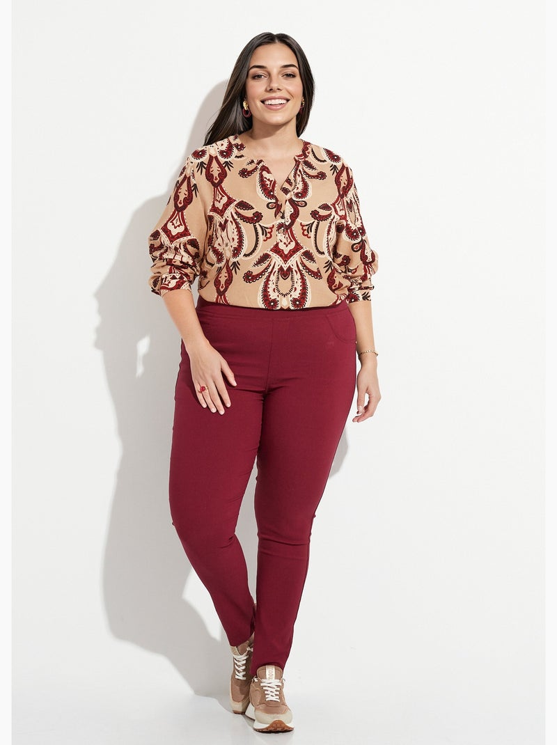 Pantalon extensible taille élastiquée - AFIBEL Bordeaux - Kiabi