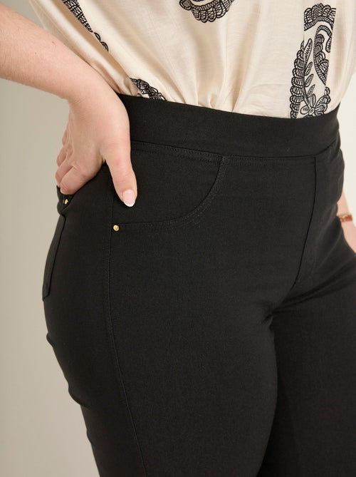 Pantalon extensible taille élastiquée - Kiabi