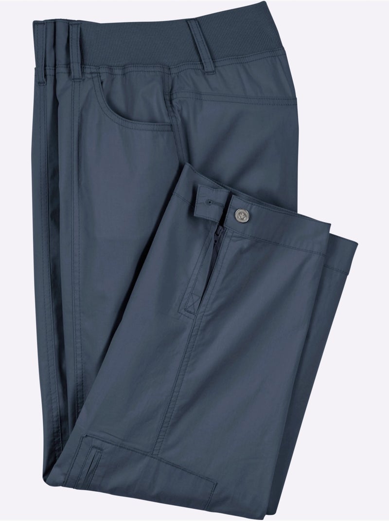 Pantalon Extensible Tombe Parfaitement - Taille Courte - Witt Bleu jean - Kiabi