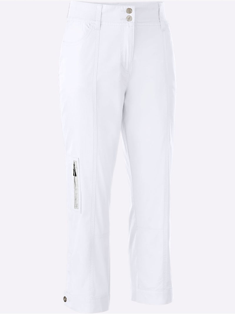 Pantalon extensible tombe parfaitement - taille standard - witt Blanc - Kiabi