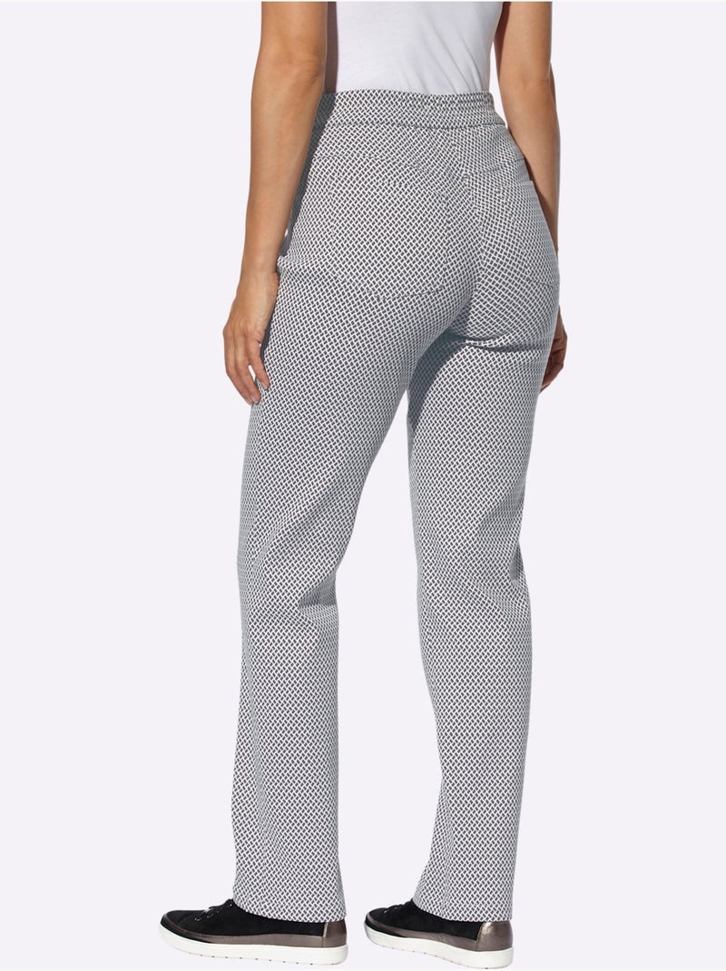 Pantalon Extensible Très élastique - Taille Standard - Witt Gris Ecru - Kiabi