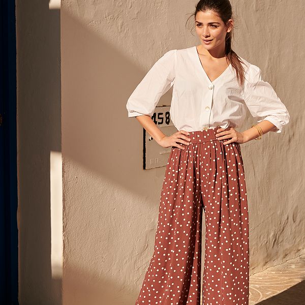 pantalon femme large