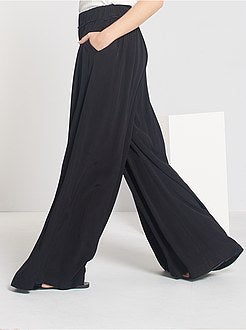 Pantalon extra large noir - Kiabi