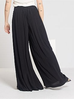 Pantalon extra large noir - Kiabi