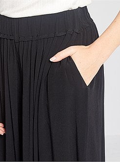 Pantalon extra large noir - Kiabi