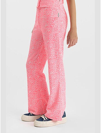 Pantalon FABIAGI flare 'Le Temps Des Cerises'