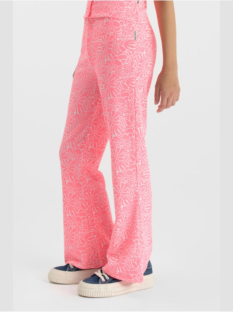 Pantalon FABIAGI flare 'Le Temps Des Cerises' Rose - Kiabi