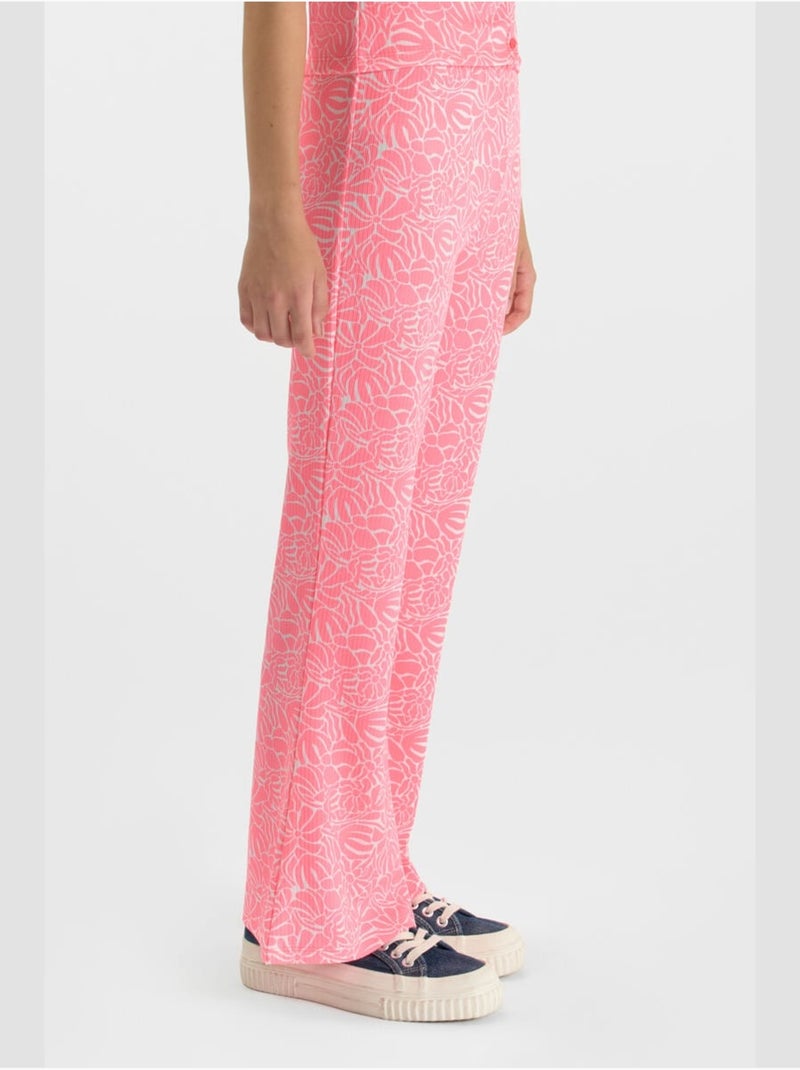 Pantalon FABIAGI flare 'Le Temps Des Cerises' Rose - Kiabi