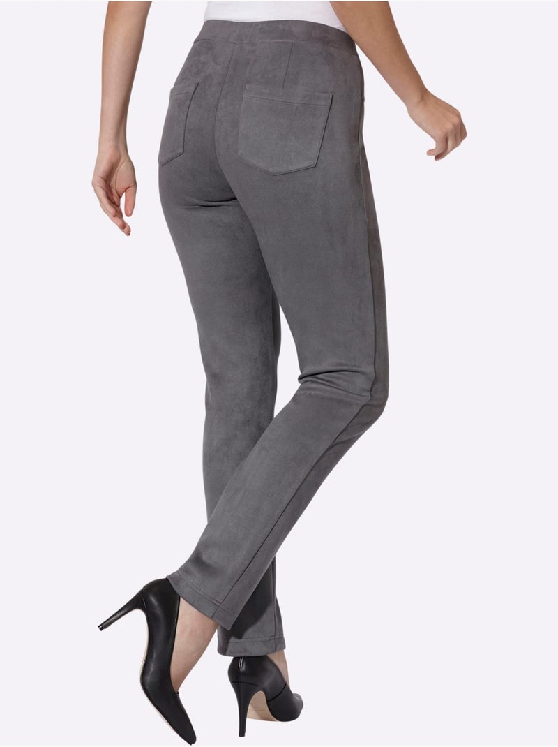 Pantalon facile à enfiler - taille standard - helline gris anthracite - Kiabi