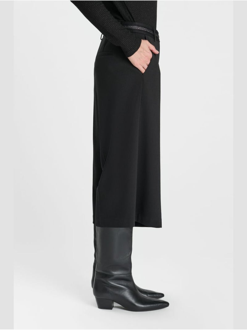 Pantalon felipa pantacourt 'le temps des cerises' Noir - Kiabi
