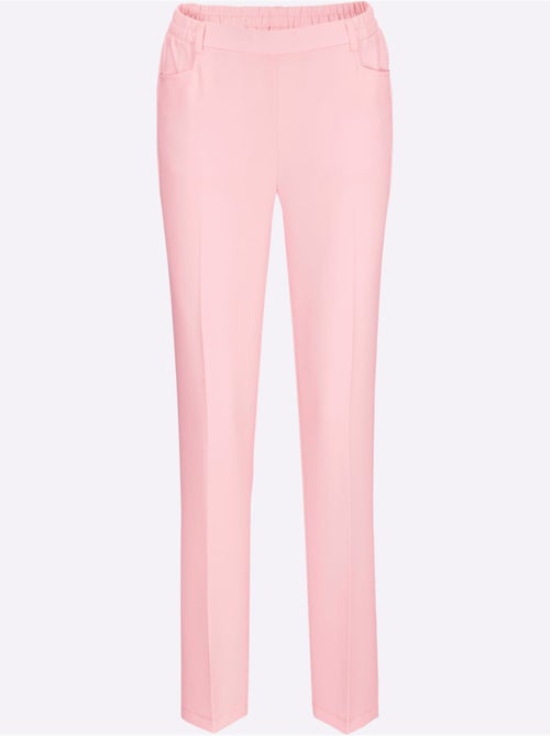 Pantalon féminin à ceinture élastique et deux poches devant - Taille standard - Moda Vilona - Kiabi Pantalon féminin à ceinture élastique et deux poches devant - Taille standard - Moda Vilona - Kiabi