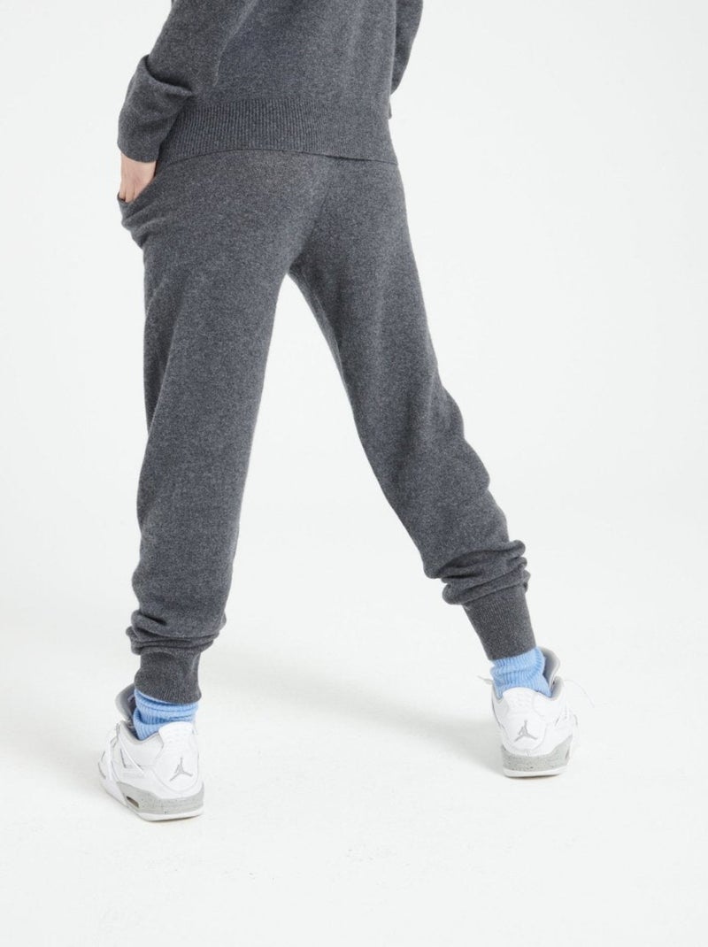 Pantalon femme 100% cachemire - LILLY 11 gris anthracite - Kiabi