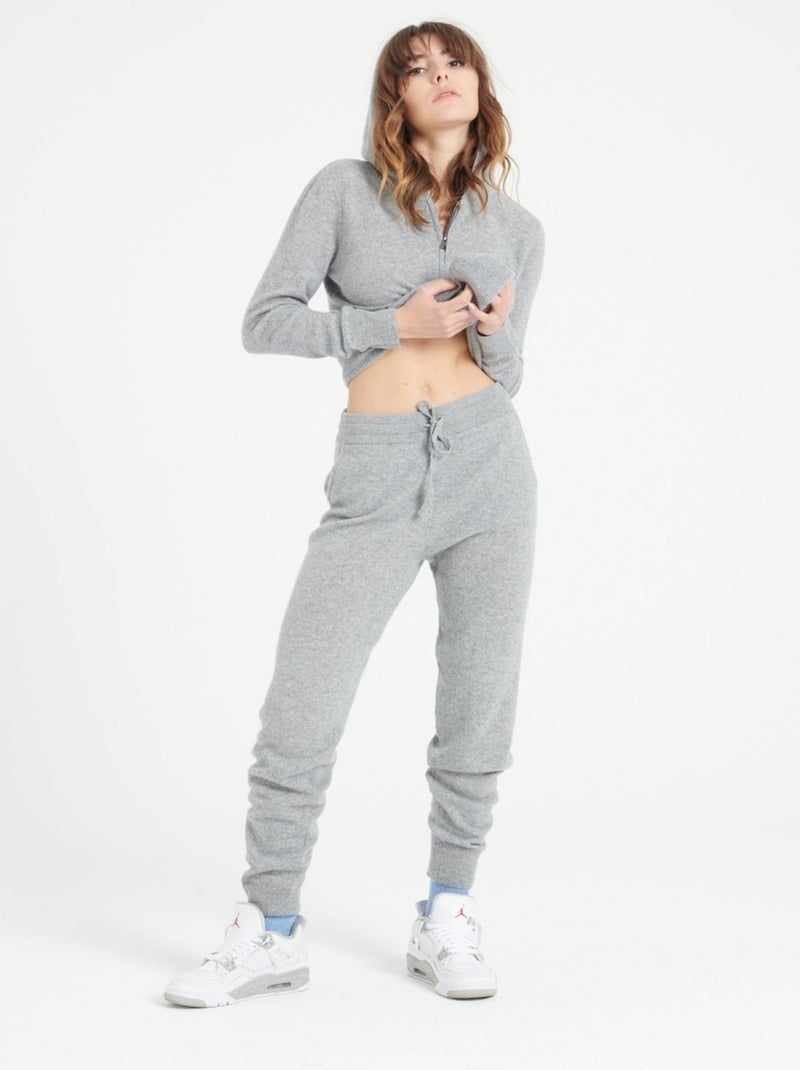 Pantalon femme 100% cachemire - LILLY 11 Gris clair - Kiabi