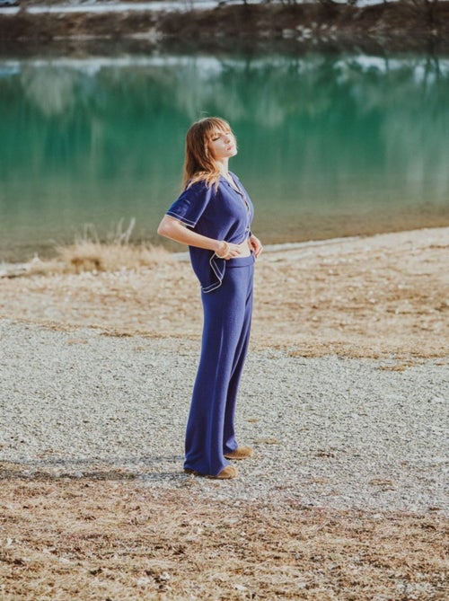 Pantalon femme 100% cachemire déjaugé - AVA 15 - Kiabi