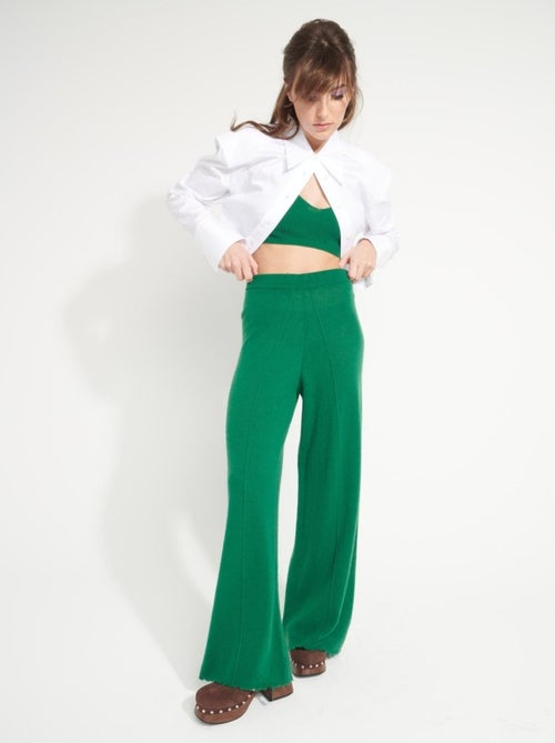 Pantalon femme 100% cachemire déjaugé - AVA 15 - Kiabi