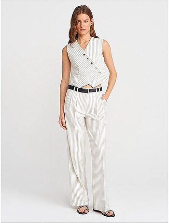 Pantalon femme à jambe droite dilvin