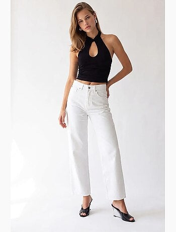 Pantalon femme à jambe droite mixray