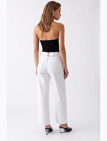 Pantalon femme à jambe droite mixray