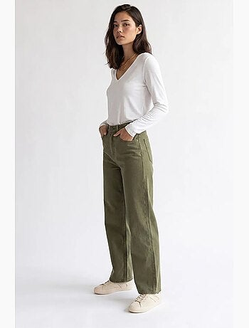 Pantalon femme à jambe droite mixray