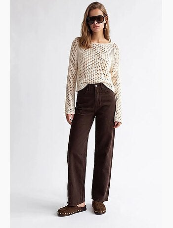 Pantalon femme à jambe droite mixray