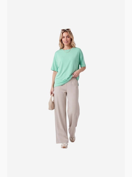 Pantalon femme à jambe droite tommy - Kiabi Pantalon femme à jambe droite tommy - Kiabi