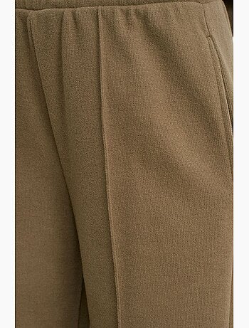 Pantalon femme à jambes larges et taille élastique dilvin