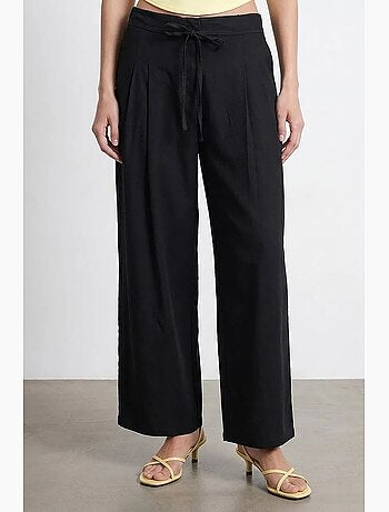 Pantalon femme à rayures, jambe large dilvin