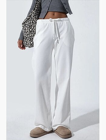 Pantalon femme à taille élastique droite busem