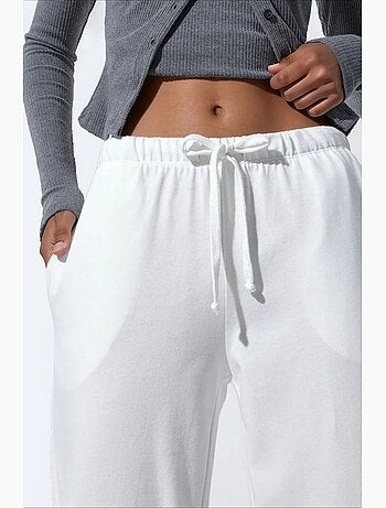 Pantalon femme à taille élastique droite busem
