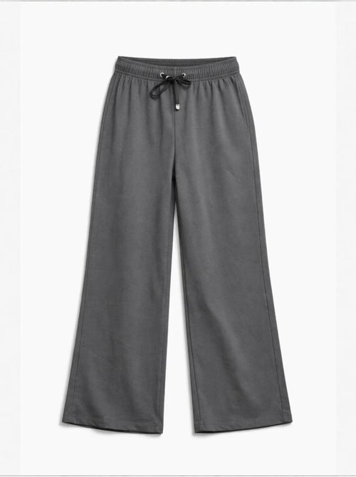 Pantalon femme à taille élastique et jambe large mixray - Kiabi Pantalon femme à taille élastique et jambe large mixray - Kiabi