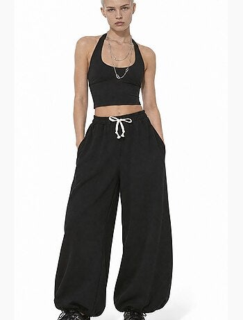 Pantalon femme à taille élastique jogger busem