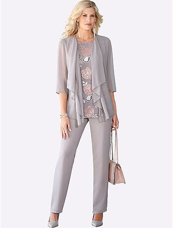 Pantalon femme ample à ceinture élastique et doublure confortable - Taille standard - Moda Vilona