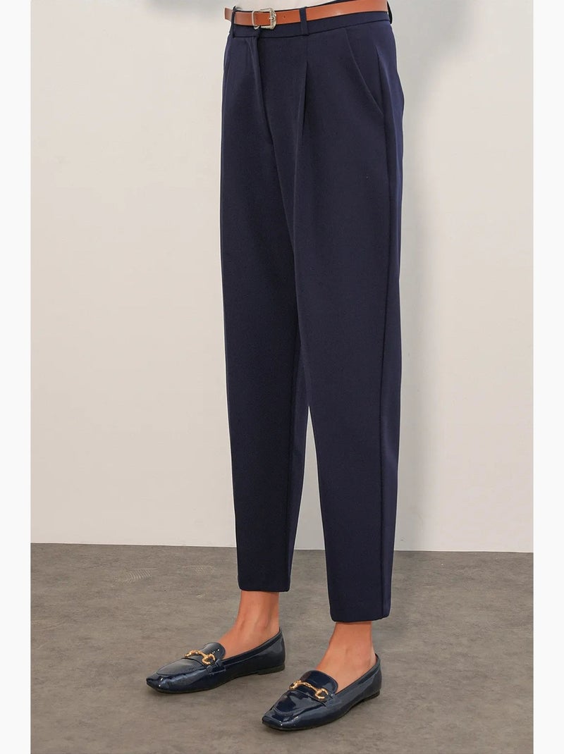 Pantalon femme coupe droite bdart Bleu marine - Kiabi
