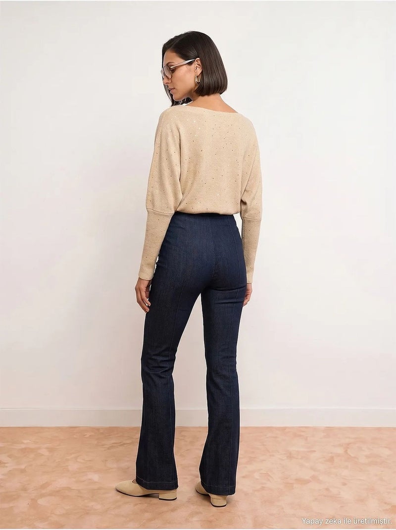 Pantalon femme dilvin Bleu outremer - Kiabi