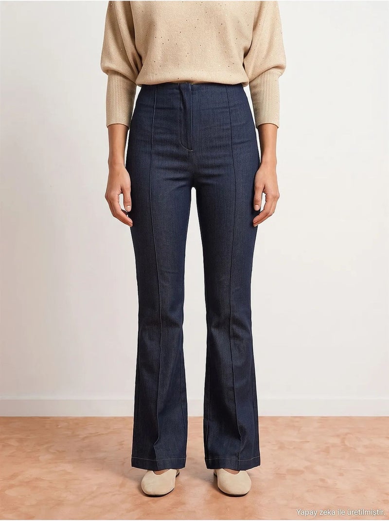 Pantalon femme dilvin Bleu outremer - Kiabi