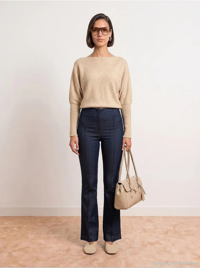 Pantalon femme dilvin Bleu outremer - Kiabi