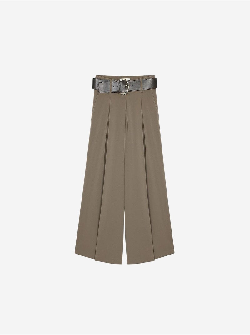 Pantalon femme dilvin Grège - Kiabi